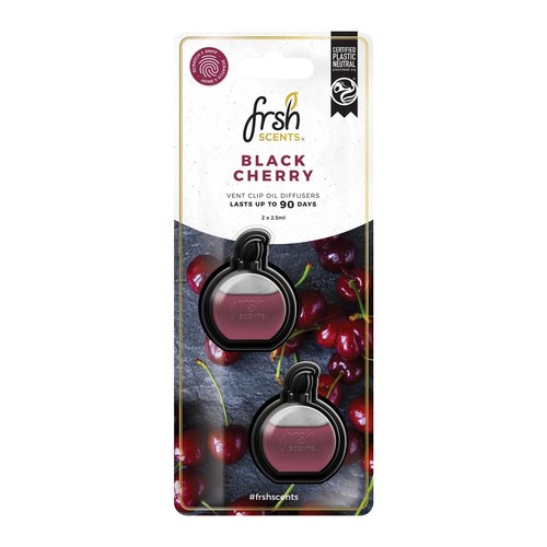 Frsh Mini Diffuser Black Cherry 2PK Car Air Freshener - FR9170 Car Wiring
