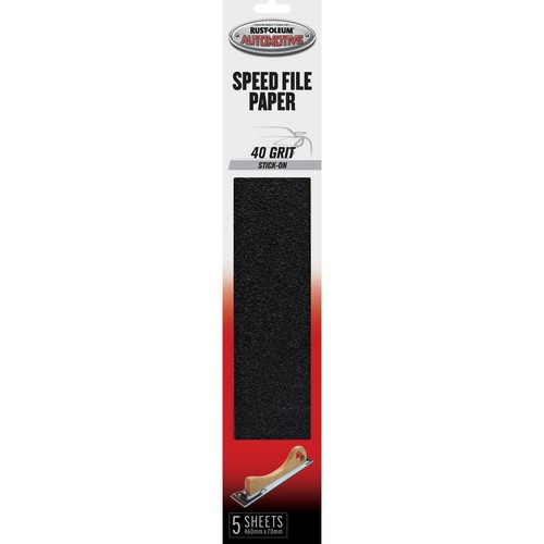 Rust-Oleum Automotive Speed File 40 Grit 5 Pack - 367647 Auto