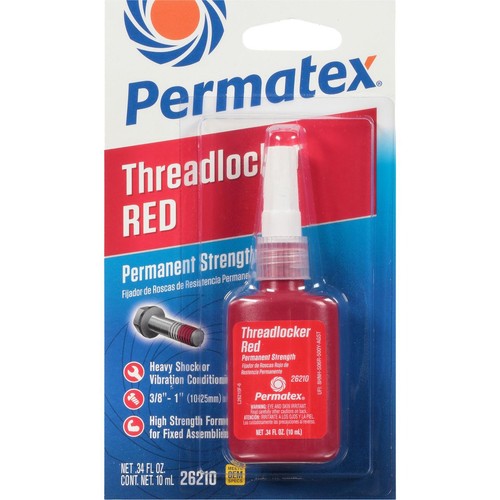 Permatex Permanent Strength Threadlocker Red 10ml - PX26210 Door Hardware