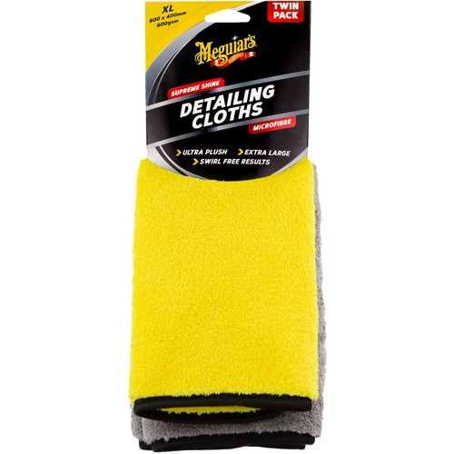 Meguiar's Supreme Shine Detailing Cloths Twin Pack - AX2020 4WD Brake Parts