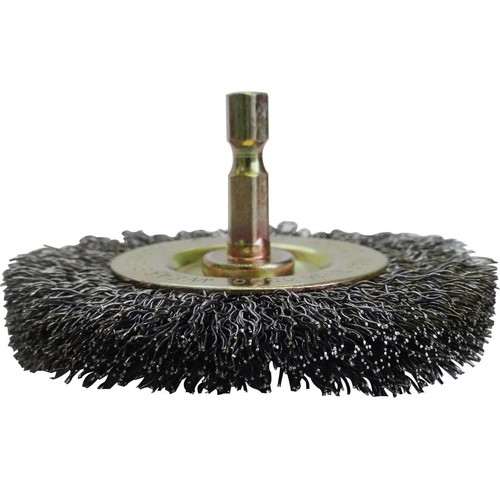 Josco Brush Wheel CR 75mm 6.3 Hex Shaft - JCW75 Workshop Tool