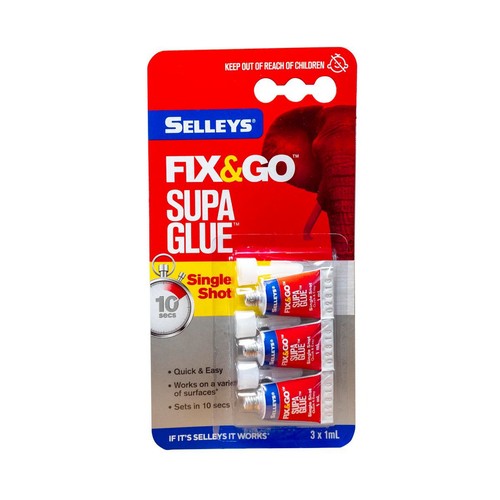 Selleys Fix 'N' Go Single Shot Triple Pack - 103449 Auto