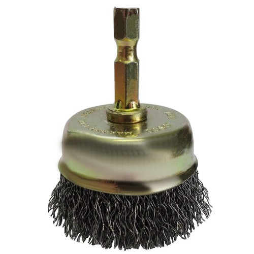 Josco Brush Cup CR 50mm 6.3 Hex Shaft - JCC50 Workshop Tool