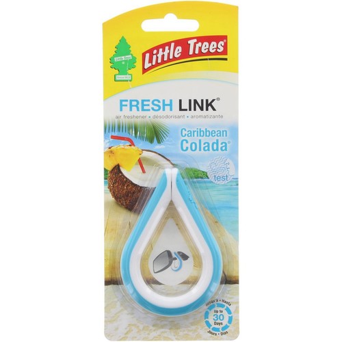 Little Trees Car Air Freshener - Fresh Link Caribbean Colada Scent - CTK-52925