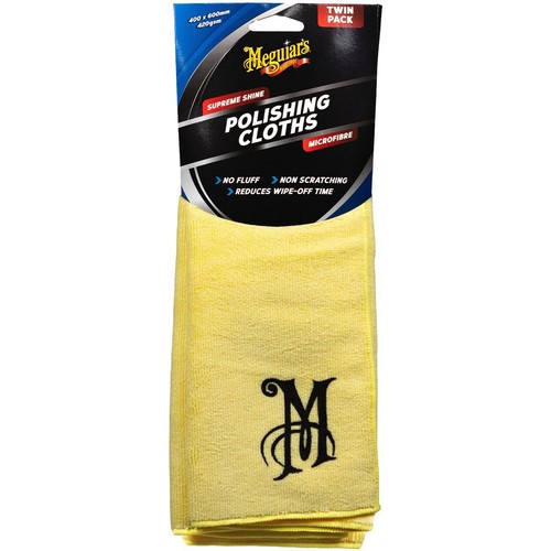 Meguiar's Supreme Shine Polishing Cloths Twin Pack - AG1045 4WD Brake Parts