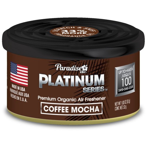 Paradise Air Platinum Series Organic Coffee Canister Air Freshener 52g Auto