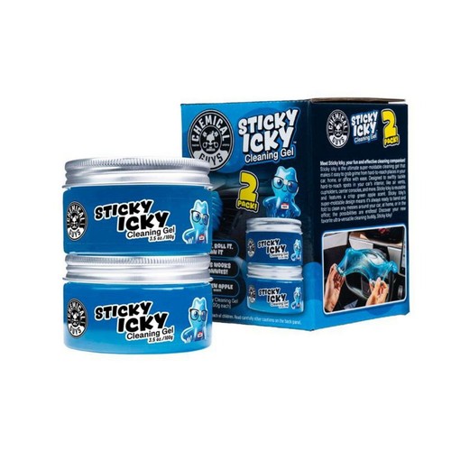 Chemical Guys Sticky Icky Cleaning Gel - Green Apple 2 Pk - CJB1002 Car Interior