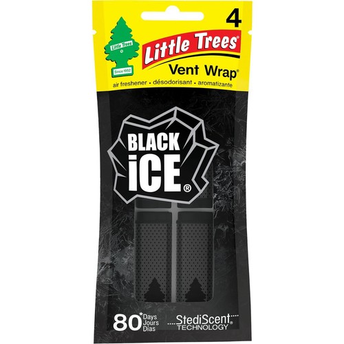Little Trees Vent Wrap Car Air Freshener Black Ice - CTK-52731 Auto