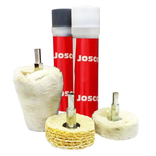 Josco 5 Piece Metal Polishing Kit 50mm 5pce Hex Shaft - JMPKIT5 4WD Brake Parts