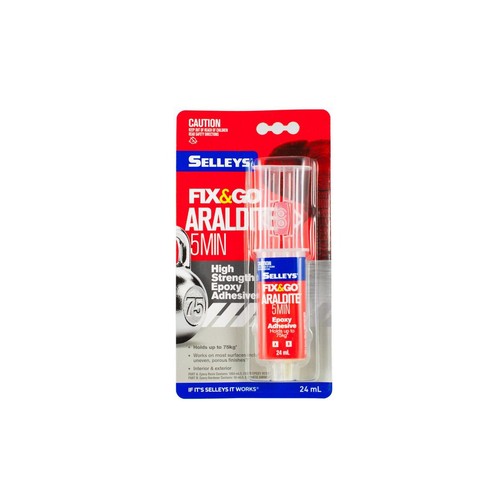 Selleys Fix & Go Epoxy 5min 24ml Auto