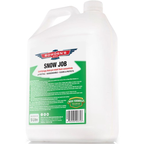 Bowden's Own Snow Job Pre Wash Snow Foam Concentrate V2 5L - BOSNOWV25L Auto