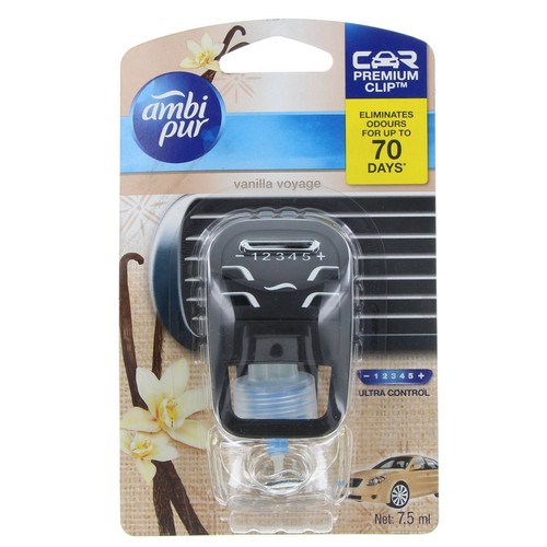 Ambi Pur Car Air Freshener - Premium Clip Vanilla Voyage 7.5ml - 82291861 Auto