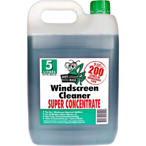 Bar's Bugs Windscreen Cleaner Super Concentrate 5L - BB5L-SC Workshop Tool