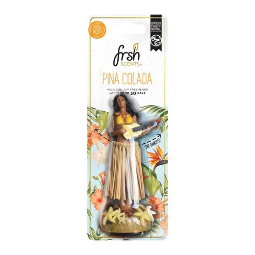 Frsh Hula Girl Pina Colada Car Air Freshener - FR9750 Auto