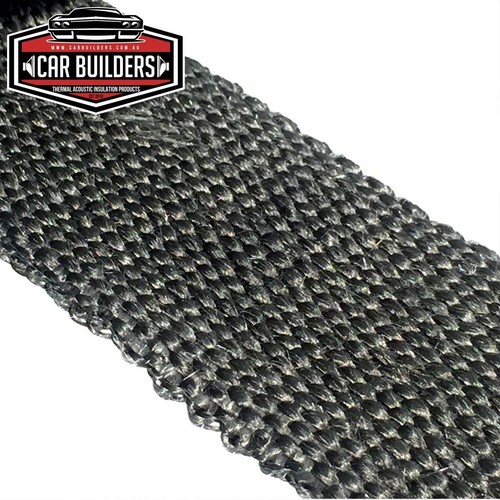 Car Builders Premium Black Titanium Exhaust Header Wrap 50mm - HWBLK50 Auto
