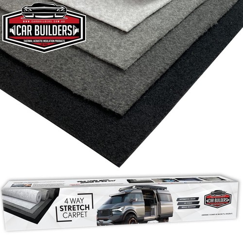 Car Builders Auto 4-Way Stretch Carpet, 1 Metre - Quartz Grey - CRPQGREY1M Part