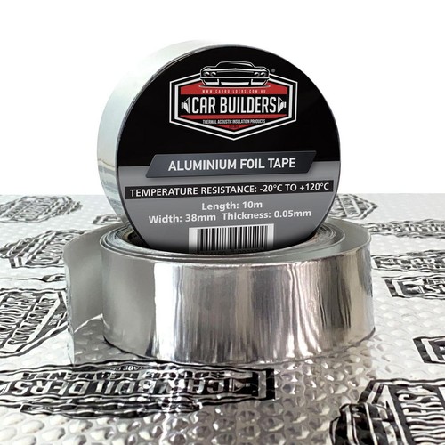 Car Builders Silver Aluminium Foil Tape 38mm x 10m - FTSIL Car Interior