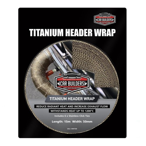 Car Builders Exhaust Header Wrap - 50mm wide - HWTI50MM Car Interior