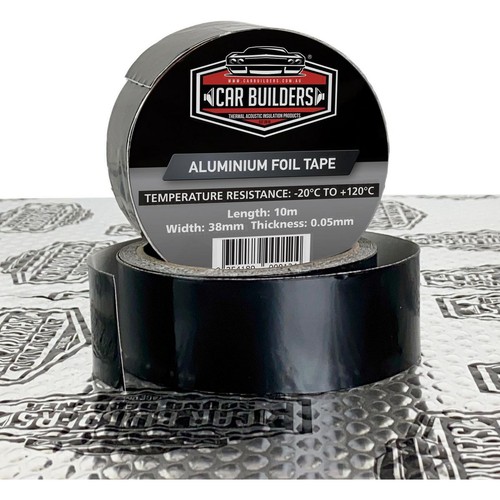 Car Builders Black Aluminium Foil Tape 38mm x 10m - FTBLK Car Interior