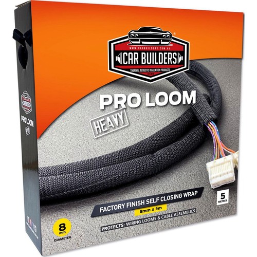 Car Builders Pro Loom Heavy Self-Closing Wrap 8mm x 5m - XLOOM08A Car Interior