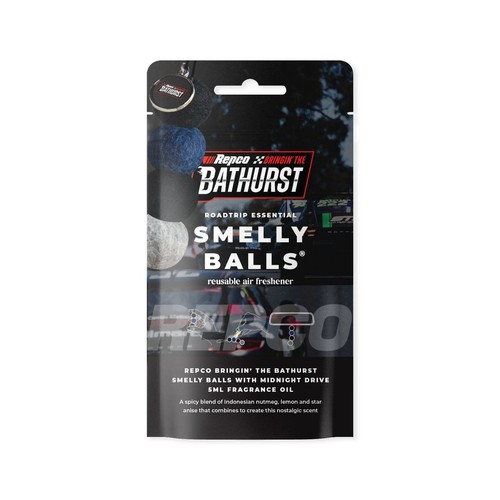 Smelly Balls Bathurst Reusable Car Air Freshener Blue - SBBHRCF Auto