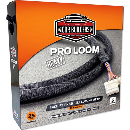 Car Builders Pro Loom Heavy Self-Closing Wrap 25mmx5m - XLOOM25A Car Interior