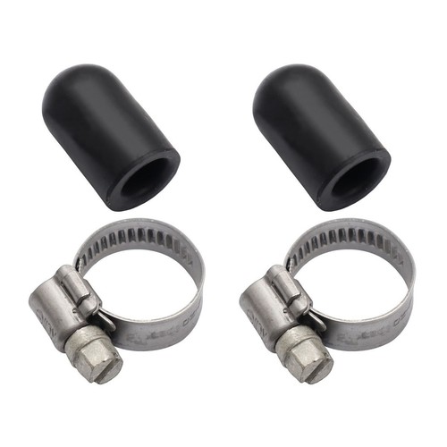 Rare Spares Water Caps 3/8in Pair With Clamps - WC38 Plumbing