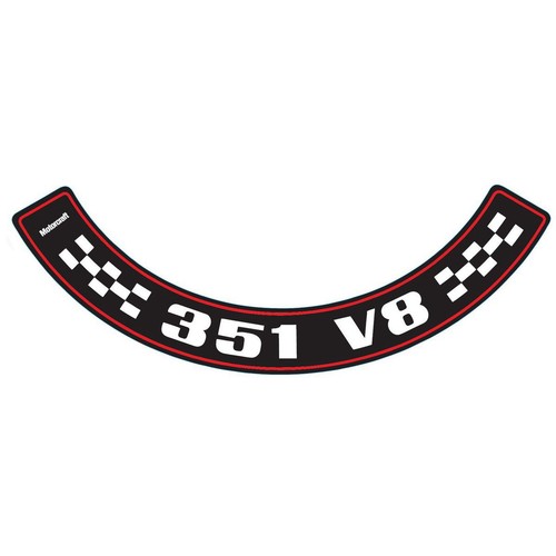 RSP Decal Air Cleaner '351 V8' Falcon XA-XB Fairlane ZF-ZG - ACD2020 4WD