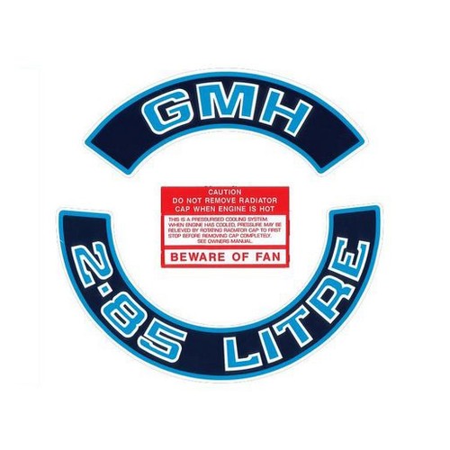RSP Engine Decal Kit (Blue) Commodore VB-VK 2.85 Litre - ED1038 4WD Brake Parts
