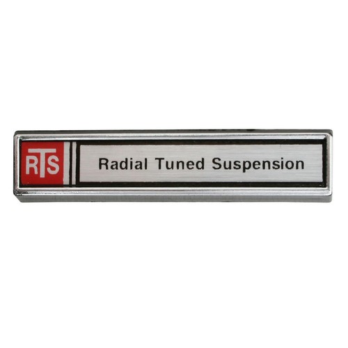 RSP 'RTS Radial Tuned Suspension' Dash Badge Holden HZ - B1280 Auto