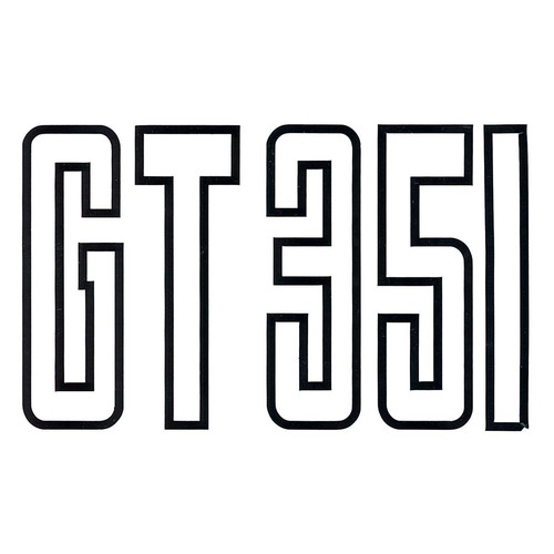 RSP Decal 'GT351' Black Rear (Small) Falcon XB GT - BD4580 Auto