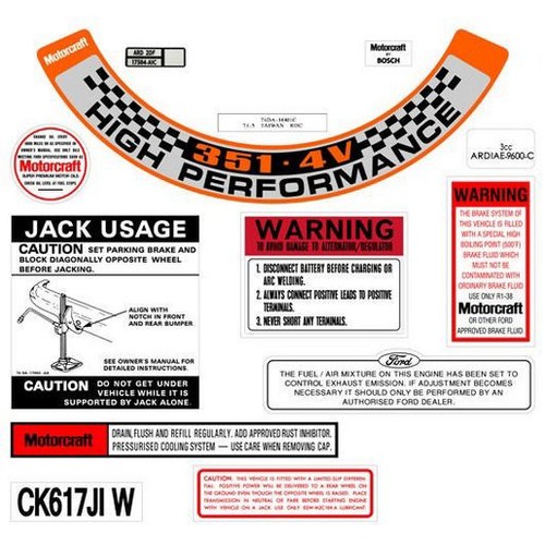 RSP Decal Kit Ford Falcon XB GT - BD2071 Auto