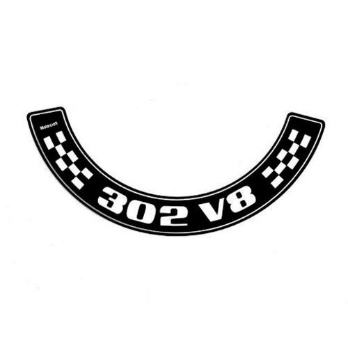RSP Decal '302 V8' Air Cleaner Falcon XA XB Fairlane ZF ZG 302 V8 - BD4398 Auto