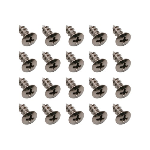 Rare Spares - Screw Oval Head Cr Rec Tappers 10 X 1/2in Chrome - ST0031 Plumbing