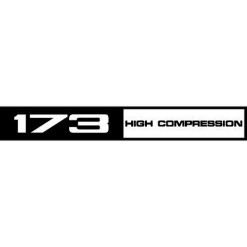 RSP Decal '173 High Compression' Rocker Cover Holden HQ Torana LH LX - RCD1003