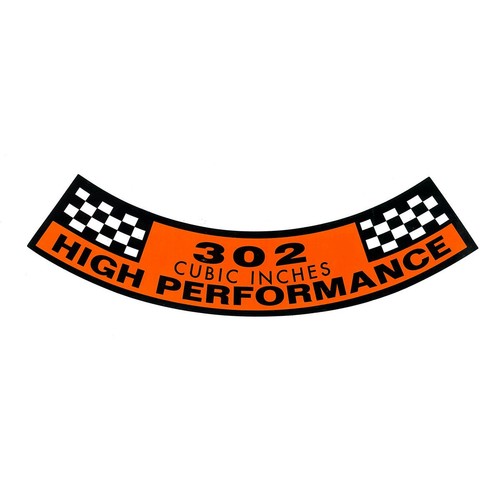 RSP Decal '302 High Performance…' Air Cleaner Falcon XT GT - BD4574