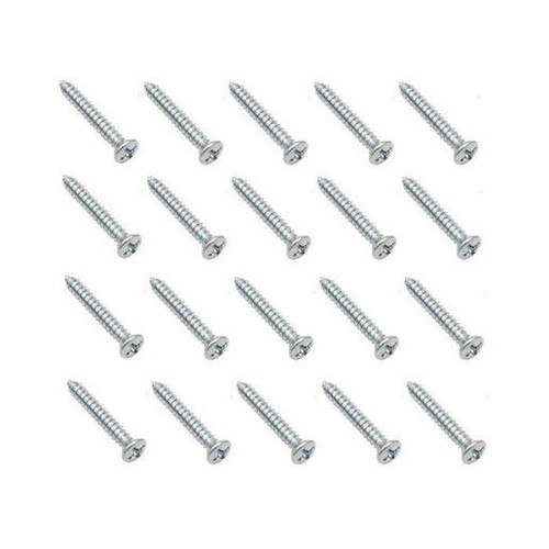Rare Spares - Screw Pack Oval Head Cr Rec Tappers 6 X 1in - ST0028 Plumbing Auto