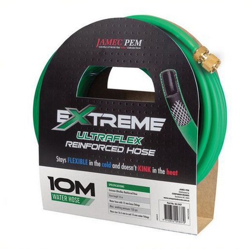 Jamec Pem Water Hose 10m x 10.5mm Incl Fittings - 56.3167 Replacement Hose Auto