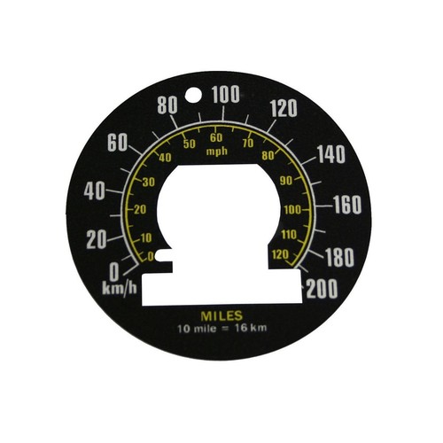 RSP Decal Speedo 200 KPH/120 MPH Torana LC LJ GTR XU1 - MSC2104 Auto Part