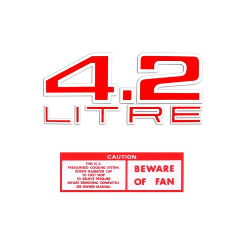 RSP Engine Decal Kit Holden HJ Torana LH 4.2 Litre V8 - ED1021 Auto Part