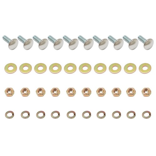 Rare Spares - Bumper Bar Bolt Kit HK HT HG Sed Wag Mon Rear - BB1006G Hardware