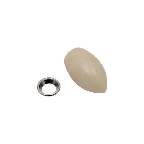 Rare Spares - Gear Lever Knob & Bezel '48-FJ Std (White) - GK1011 Door Hardware