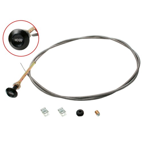 Rare Spares - Bonnet Cable Set FE FC With Grommet And Stop - BC1001A Car Wiring
