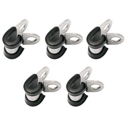 Rare Spares - Cushion Clamp Stainless Steel 6mm x 15mm (5) - CC1006 Plumbing