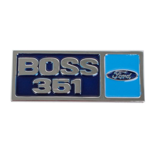 RSP 'Boss 351 Ford' Alloy Rocker Cover Badge 351 Cleveland V8 - B2006 Auto