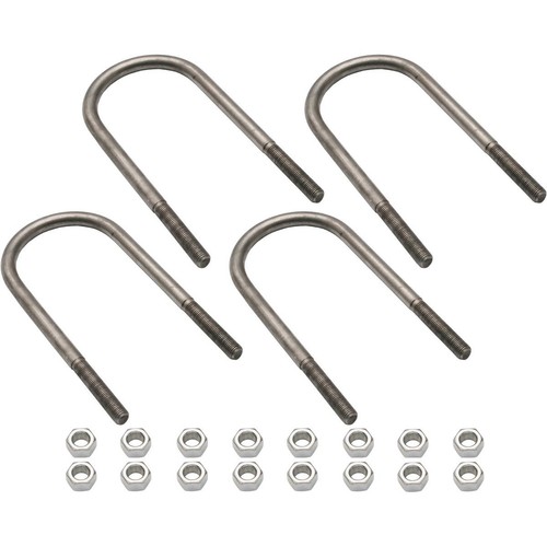 Rare Spares U Bolt 48-EH Leaf Spring To Diff & Nuts (Four) - UB1004 Hardware