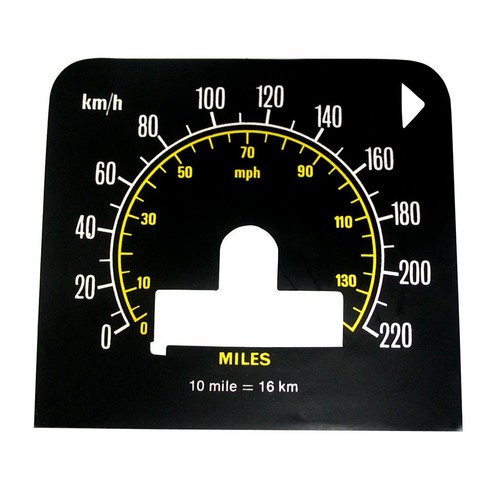 RSP Decal Speedo 220 KPH/140 MPH Holden Monaro GTS HQ - MSC2102 Auto
