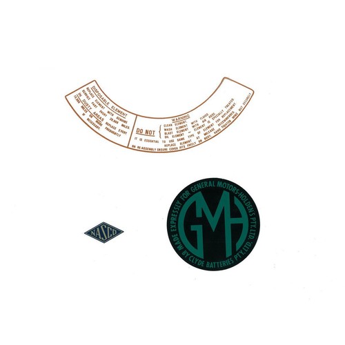 RSP Engine Decal Kit Holden EK - ED1043 Auto Part