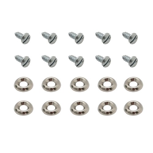 Rare Spares - Screw Set Kick Panels 48 FJ (10 X 10 Pcs) - TC1014 Hardware Auto