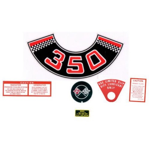RSP Decal Kit Engine Bay & Diff Tag Monaro HT HG 350 V8 - ED1013A Auto